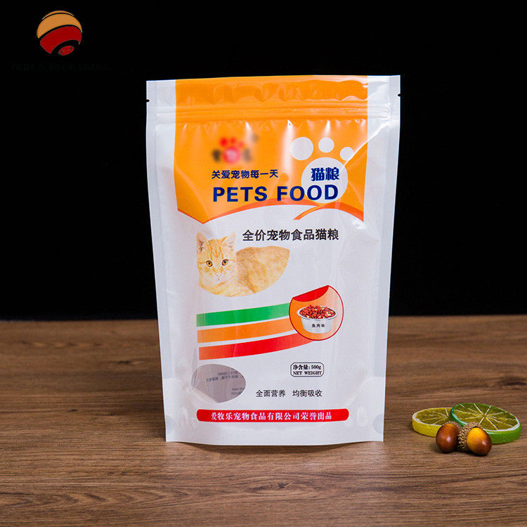 Bao bì nhựa bề mặt bóng cao hàng rào nhôm giấy đứng lên túi với Tear Notch