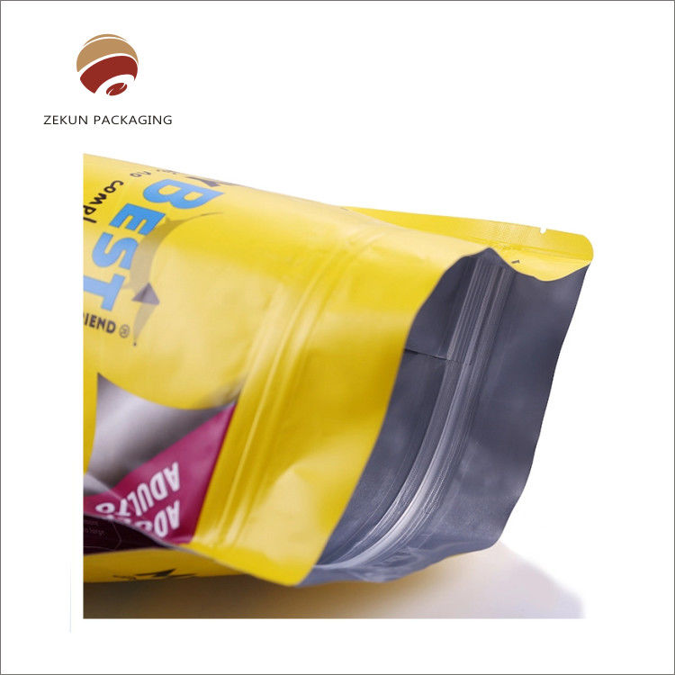 Logo tùy chỉnh in thực phẩm Holographic Stand Up pouches với Zipper Seal nhiệt PET VMPET PE
