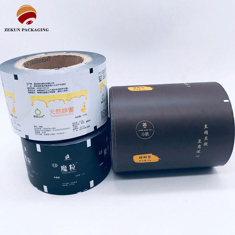 Bộ phim PET/AL/PE in màu mờ hoặc sáng tùy chỉnh cho các dung lượng khác nhau