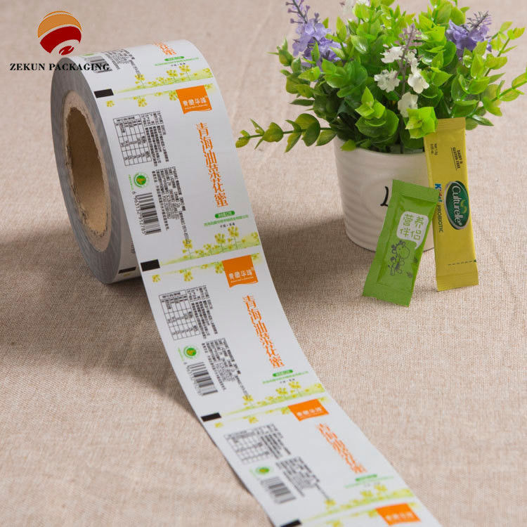 Bộ phim cuộn bao bì linh hoạt CMYK / PANTON tùy chỉnh với thiết kế khóa zip cho dung lượng 250g cung cấp độ ẩm