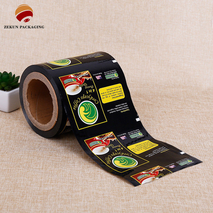 Bộ phim cuộn bao bì linh hoạt CMYK / PANTON tùy chỉnh với thiết kế khóa zip cho dung lượng 250g cung cấp độ ẩm
