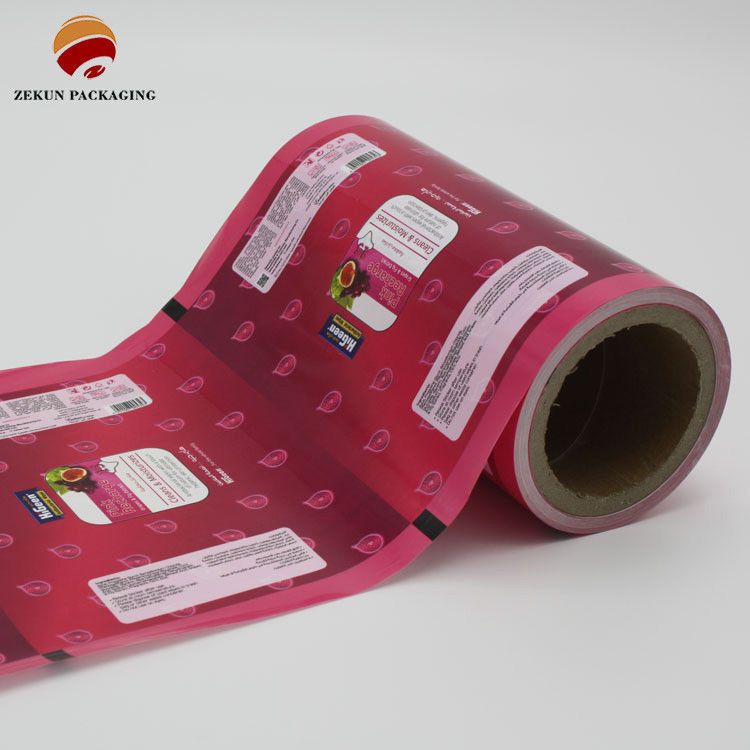 Chất liệu in đục Pet / Al / Pe Bao bì thực phẩm Cuộn phim thiết kế đầy màu sắc