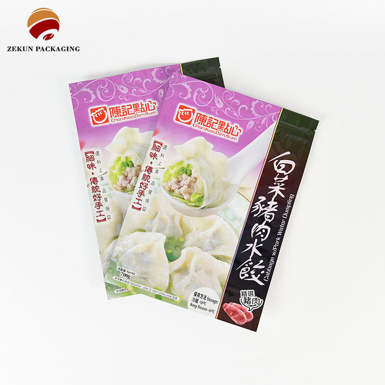Tùy chỉnh PET/AL/PE Túi đóng gói thực phẩm Zip Lock Design Màu CMYK