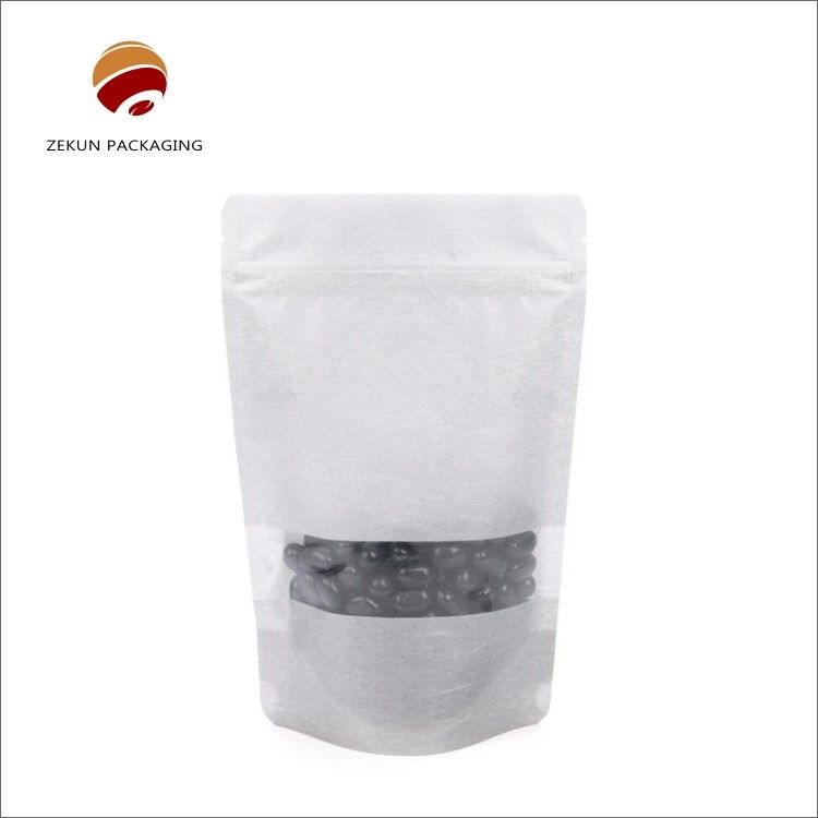 Túi giấy kraft in tùy chỉnh 250g Capacity with shiny finish for Food Packaging