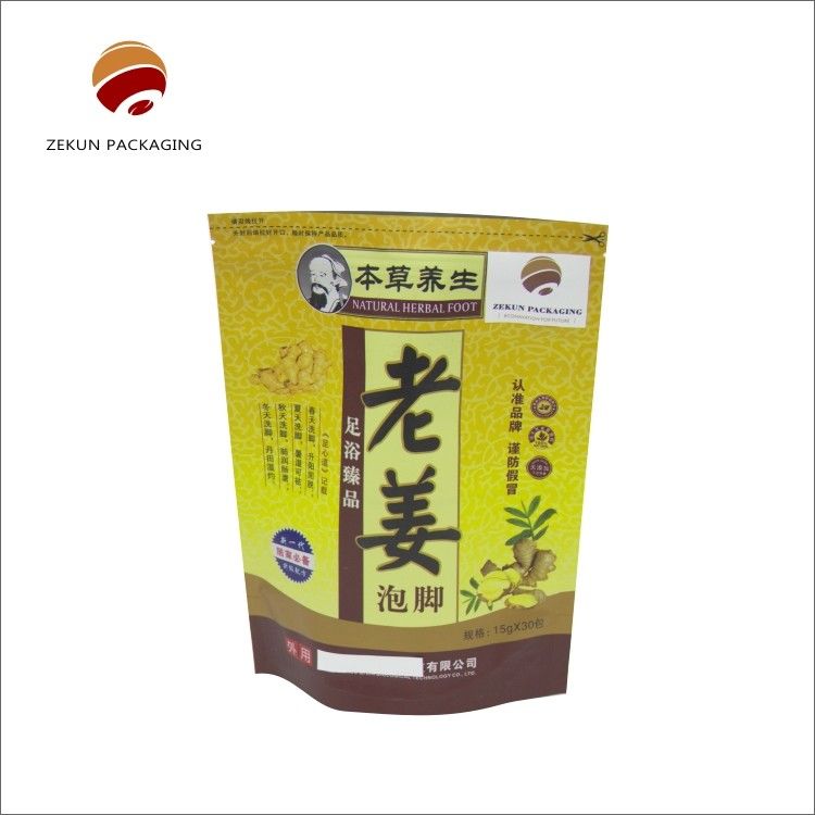 Chất chống mùi đáy phẳng Đứng lên túi niêm phong Gravure in ấn nóng ấn niêm phong
