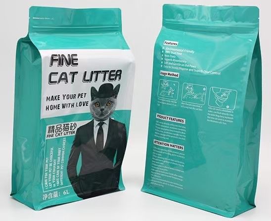 Tùy chỉnh bóng kết thúc thực phẩm túi chân không túi thức ăn động vật với Zipper Top ẩm chống bao bì
