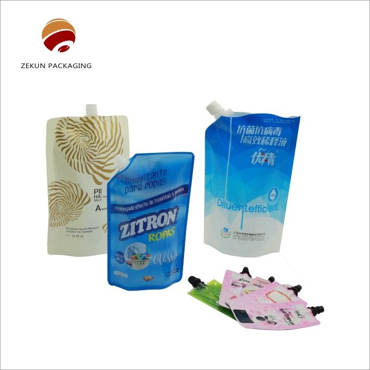 PET/OPP/AL túi phun nước túi chất tẩy rửa chất lỏng màu CMYK