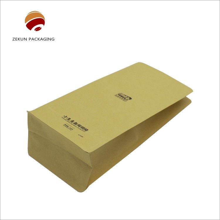Túi cà phê màu giấy nâu tự nhiên cho bao bì loại doanh nghiệp