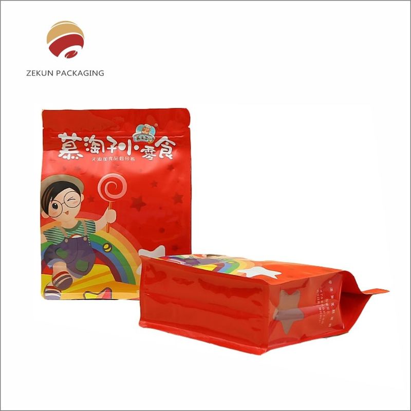 Bao bì đồ ăn nhẹ đầy màu sắc thiết kế tùy chỉnh với tối đa 10 màu sắc