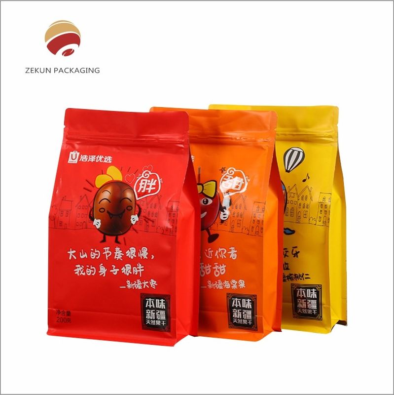Đồ ăn nhẹ tùy chỉnh túi đóng gói in đầy màu sắc cho đồ ăn nhẹ tươi