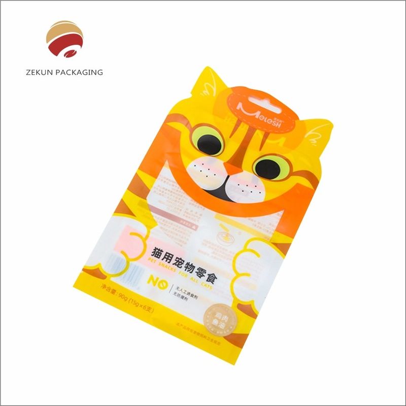 Thẻ thiết kế tùy chỉnh túi thức ăn cho thú cưng với niềng cao cấp CMYK hoạt động ấn PET / AL / PE