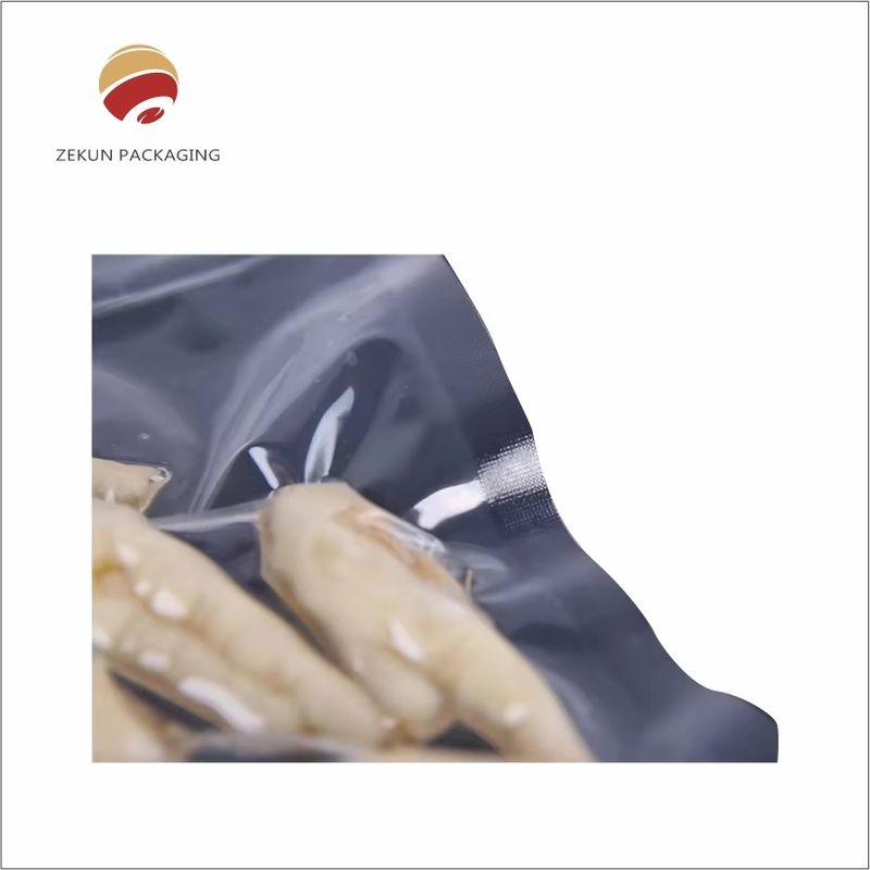 Các túi lưu trữ chân không thực phẩm CMYK/PANTON 3 mặt in rõ ràng