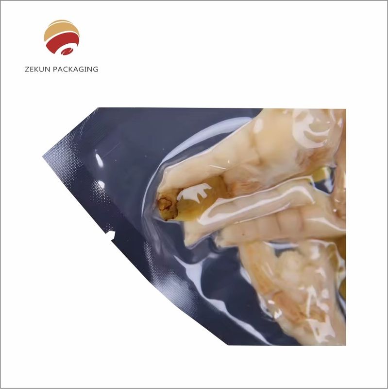 Lưu trữ và bảo quản thực phẩm với phương pháp niêm phong túi chân không rộng OEM Zipper hoặc niêm phong nhiệt