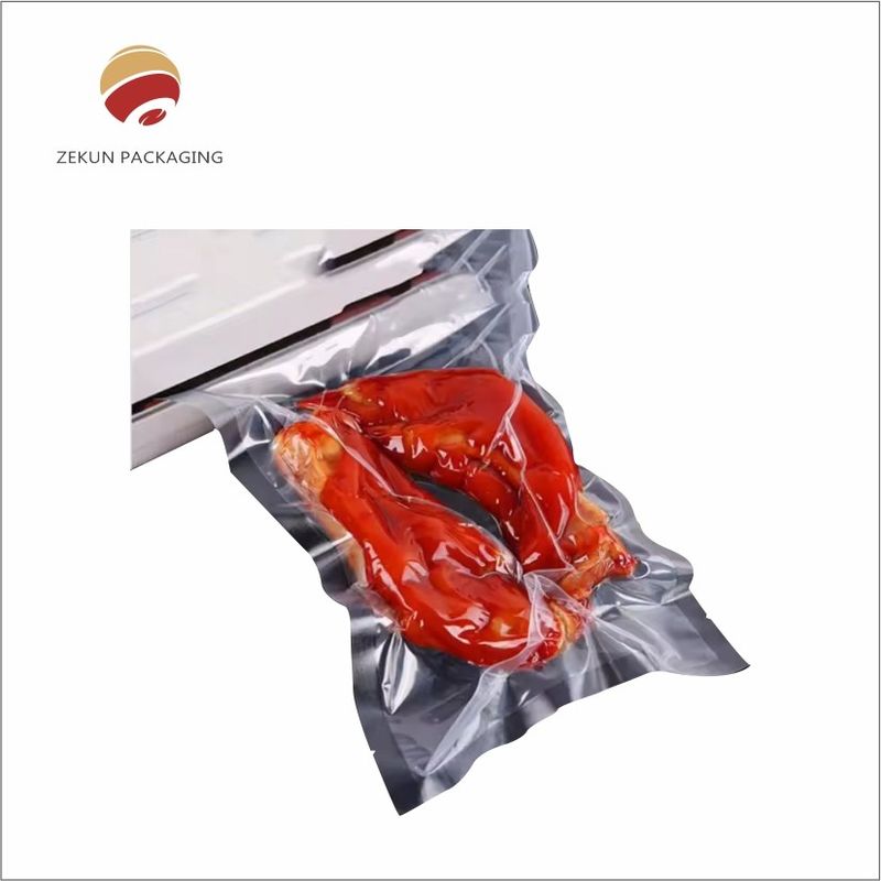 Lưu trữ và bảo quản thực phẩm với phương pháp niêm phong túi chân không rộng OEM Zipper hoặc niêm phong nhiệt