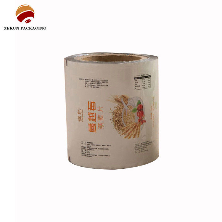 Chất liệu in đục Pet / Al / Pe Bao bì thực phẩm Cuộn phim thiết kế đầy màu sắc