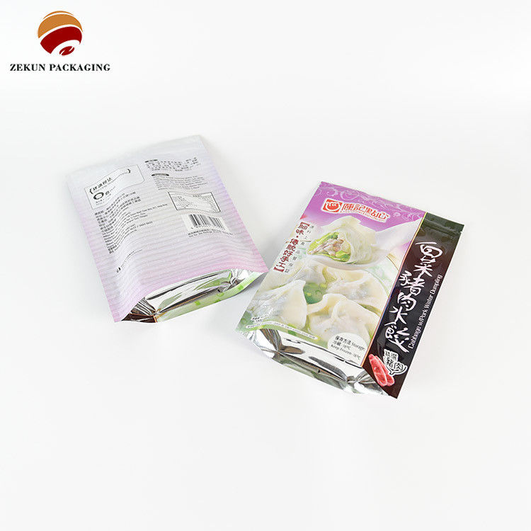 Tùy chỉnh PET/AL/PE Túi đóng gói thực phẩm Zip Lock Design Màu CMYK