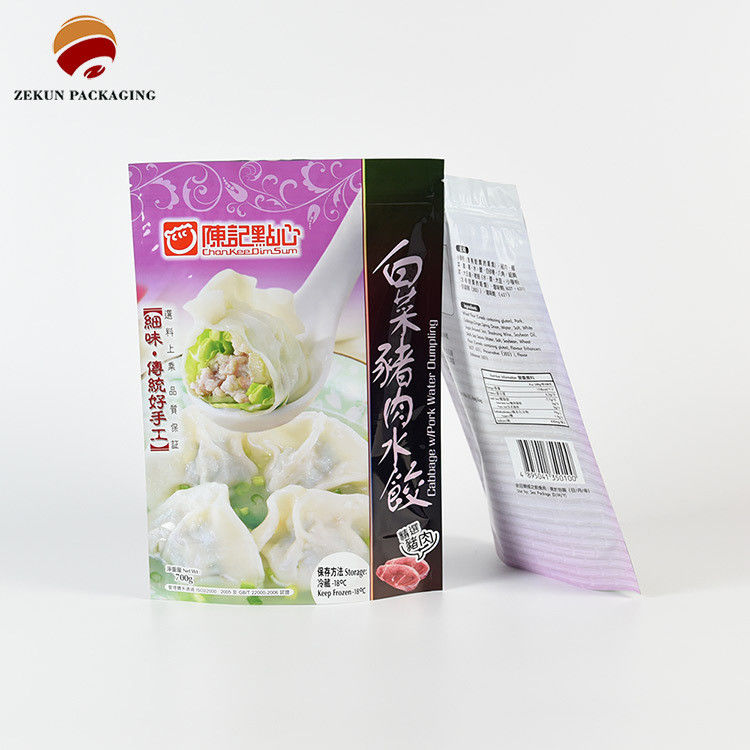 Tùy chỉnh PET/AL/PE Túi đóng gói thực phẩm Zip Lock Design Màu CMYK