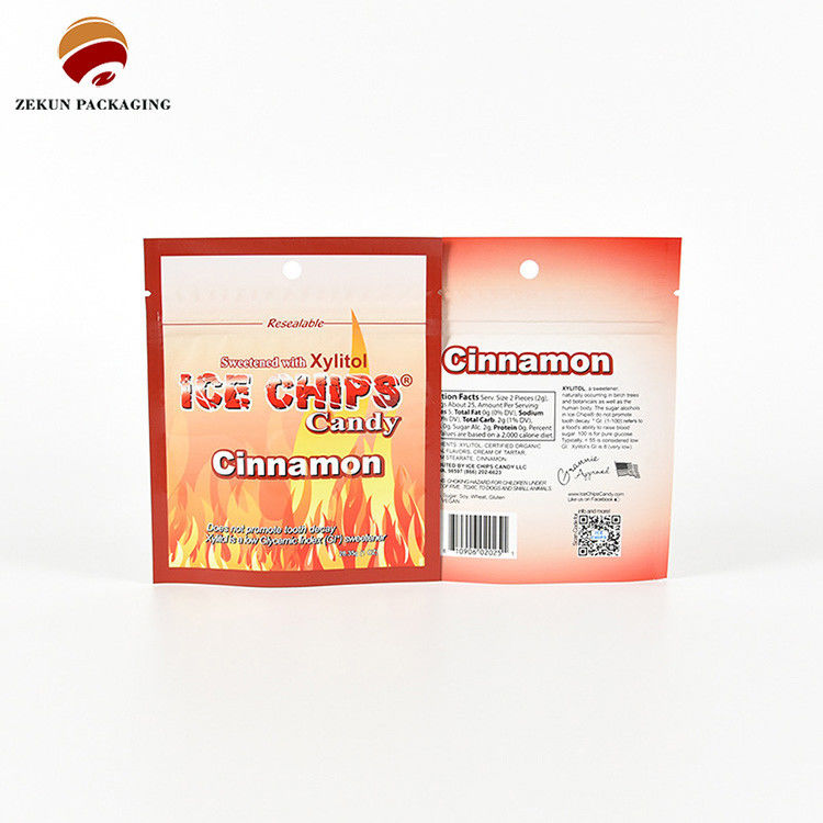 ISO / SGS Matt Glossy Finish Ziplock túi đóng gói thực phẩm Cmyk Palette màu sắc
